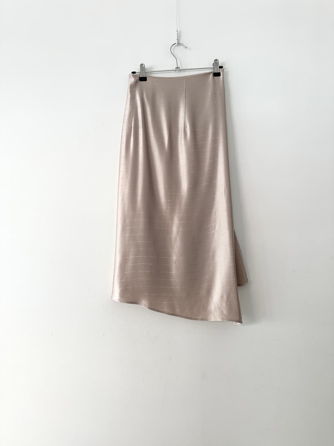 Glossy shirring nude skirt  상품이미지4