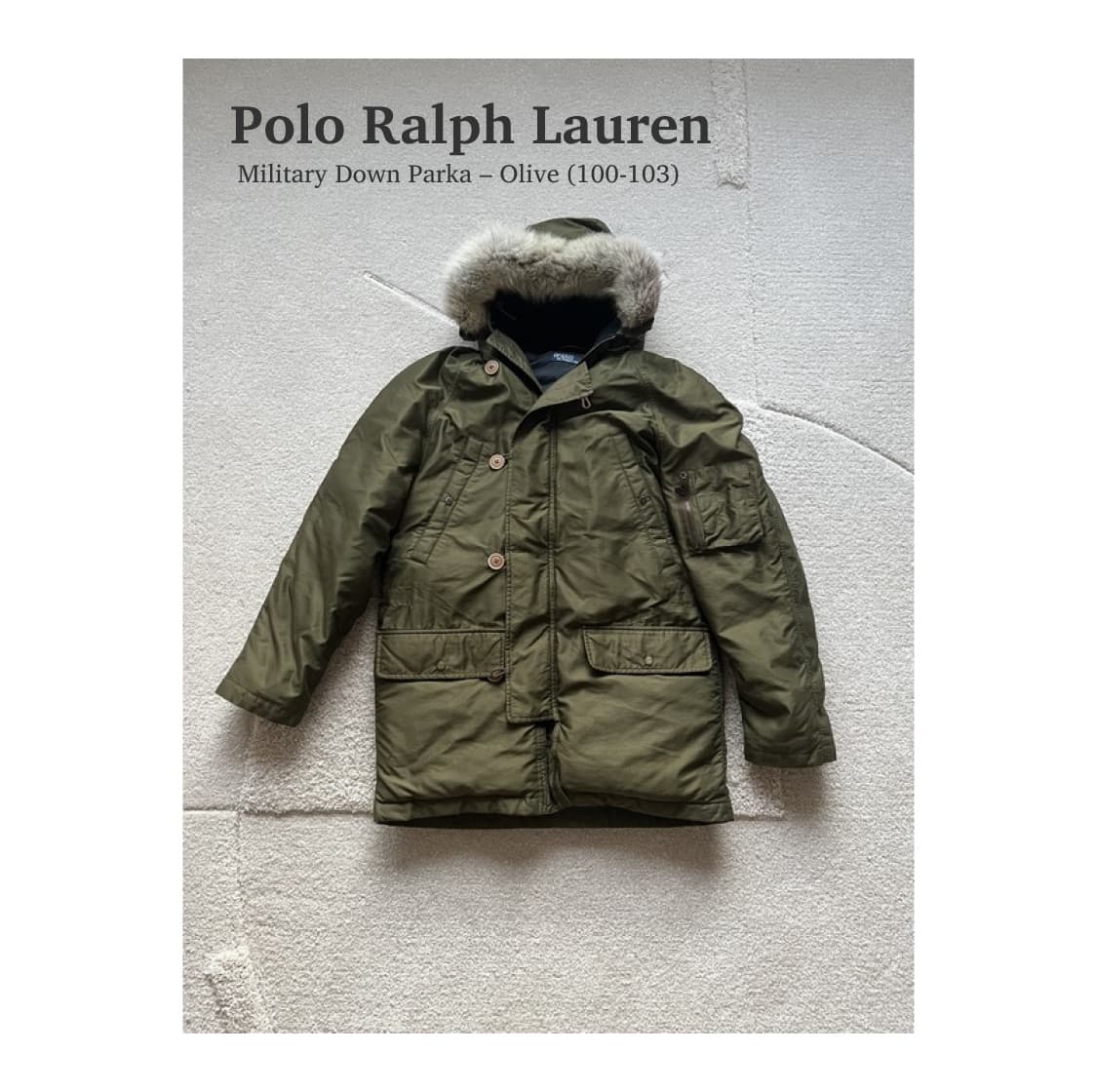 폴로 랄프로렌 밀리터리 다운파카 (100-103) 상품이미지1