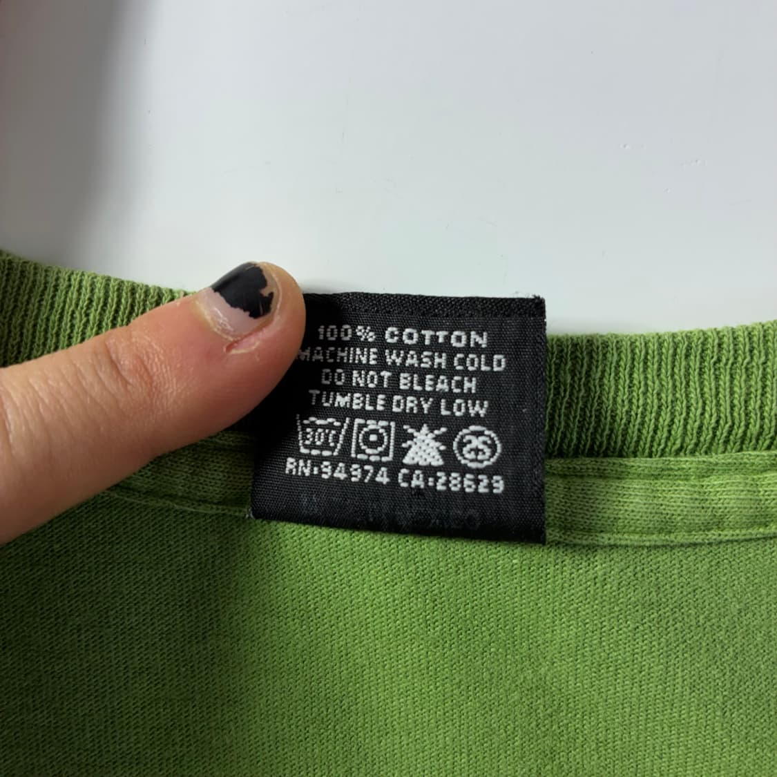 Stussy  스투시 코튼 스탁 링크 그린 반팔 티셔츠  상품이미지6