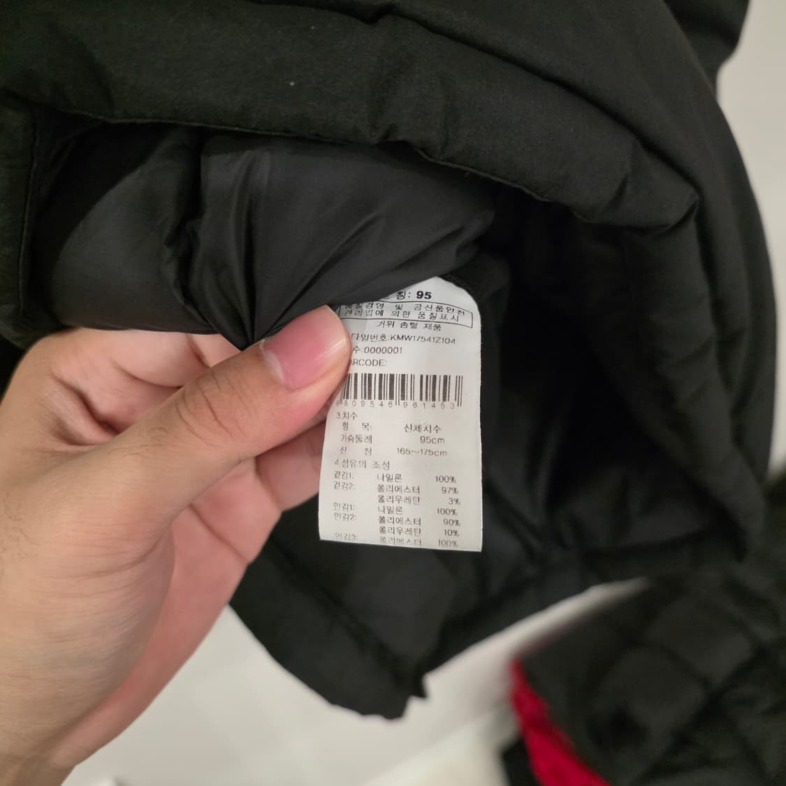 K2 남성 구스다운 고스트 패딩 블랙 95 상품이미지8