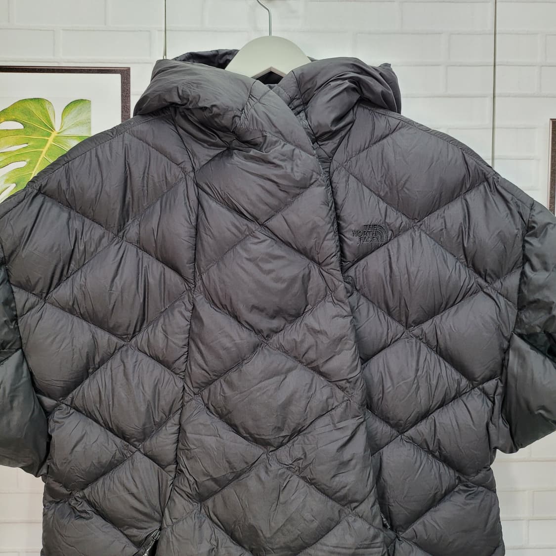 노스페이스 550필 구스다운 파노던 케이프릿 숏 패딩 자켓 L사이즈 상품이미지3