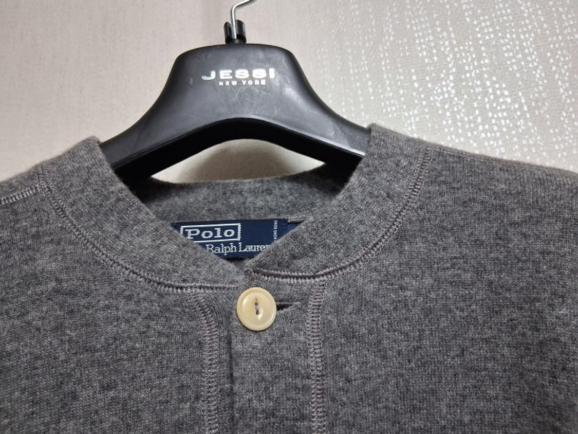 일본빈티지 폴로 랄프로렌 남성 그레이 헨리넥울니트 남성 95적당 표기L
 상품이미지3