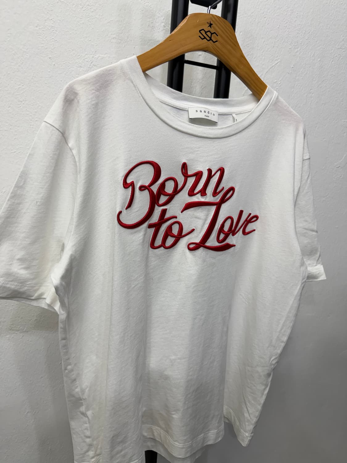 정품) 산드로 여성 Born To Love 반팔 티셔츠 2 상품이미지2