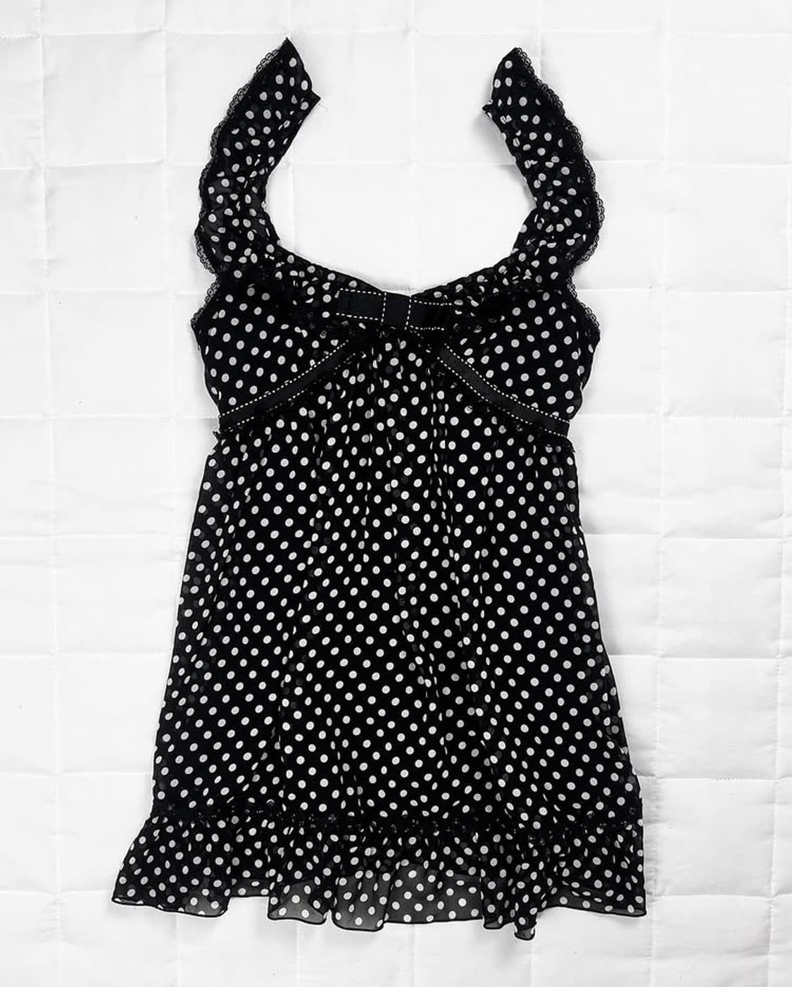 트랄라라 세실맥비 도트 리본 캐미솔 빈티지 리즈리사 라떼 히메 갸루  상품이미지1