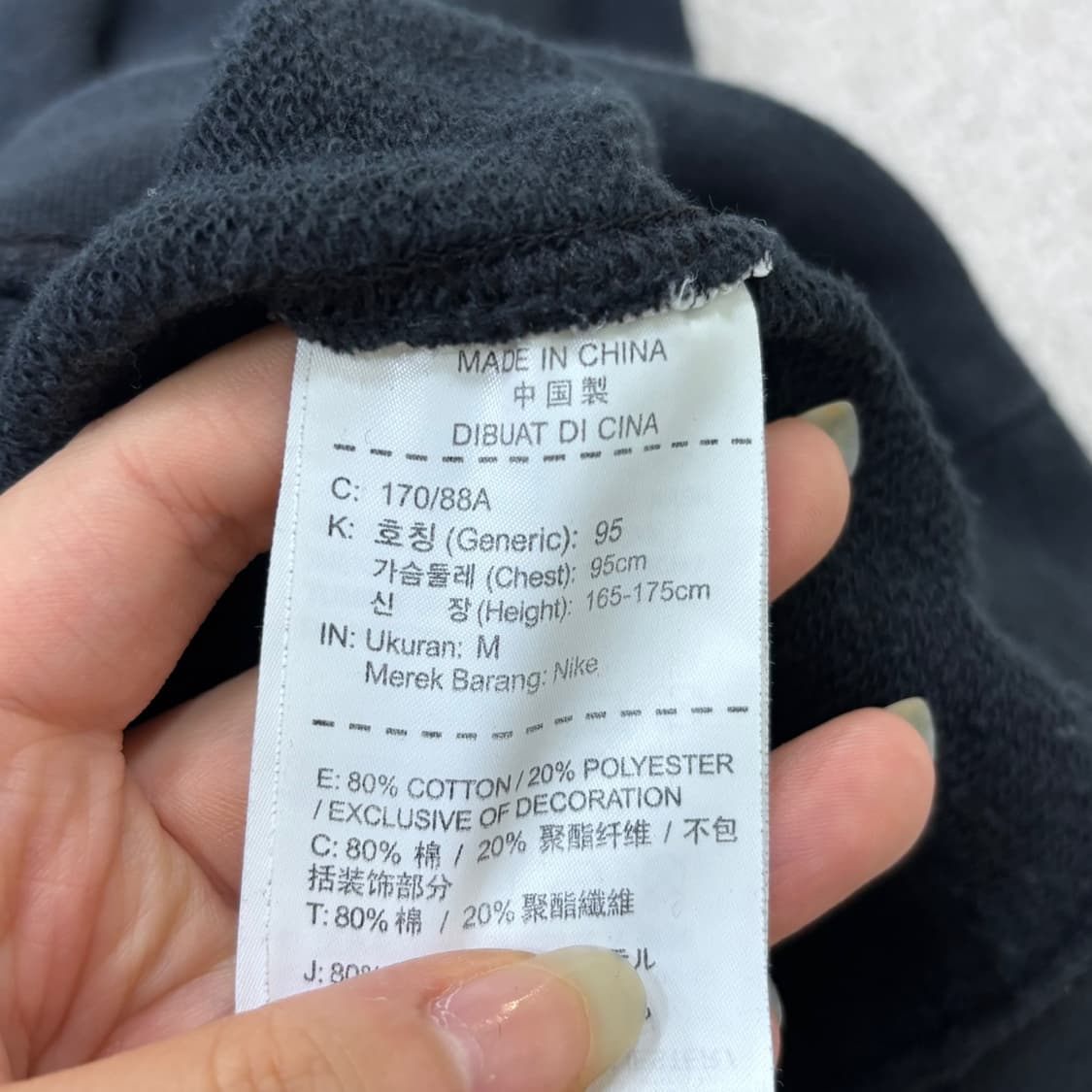 M 나이키 남성 스우시 크루넥 맨투맨 티셔츠 0528Y2 상품이미지4
