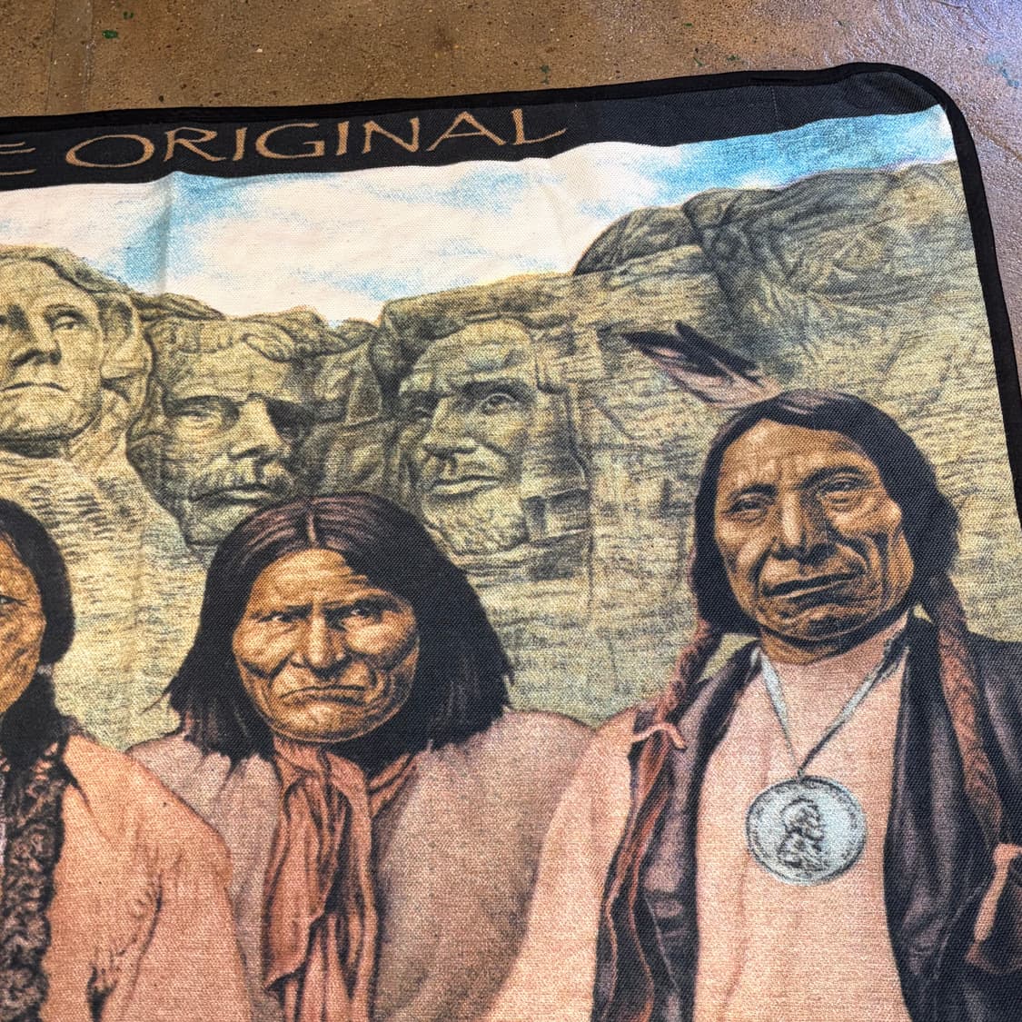 90s USA 파운딩 파더스 카페트 러그 매트 담요 상품이미지4