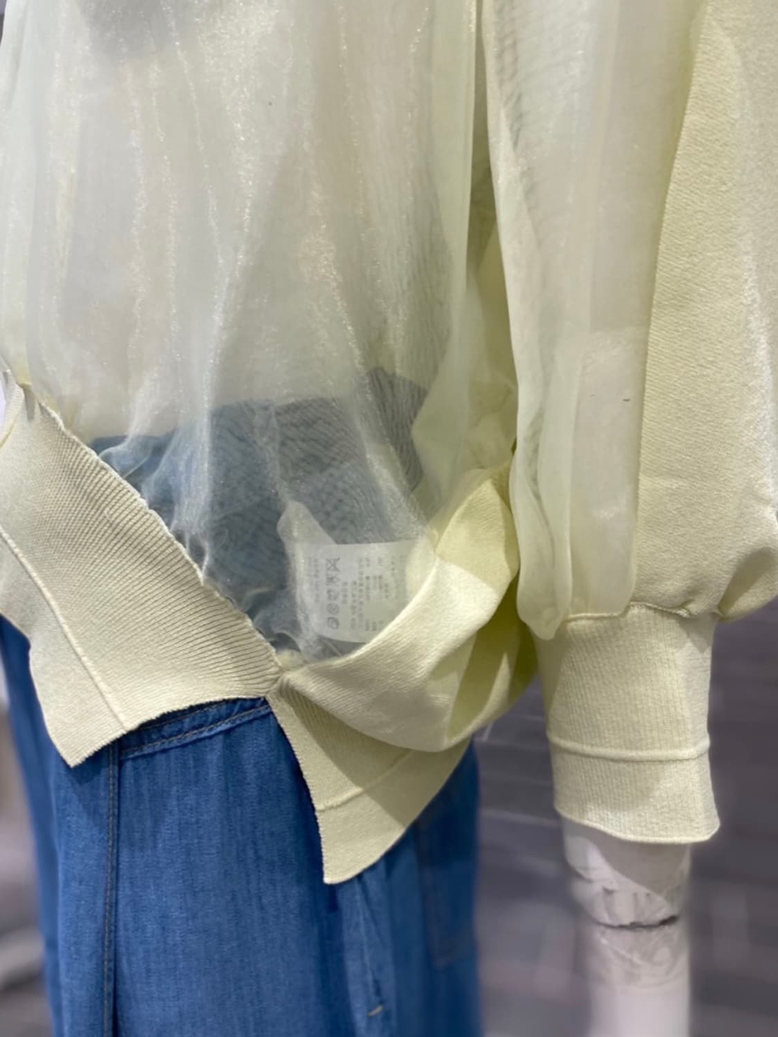 오즈세컨 텍스처 블록 돌먼 점퍼 90사이즈 상품이미지4