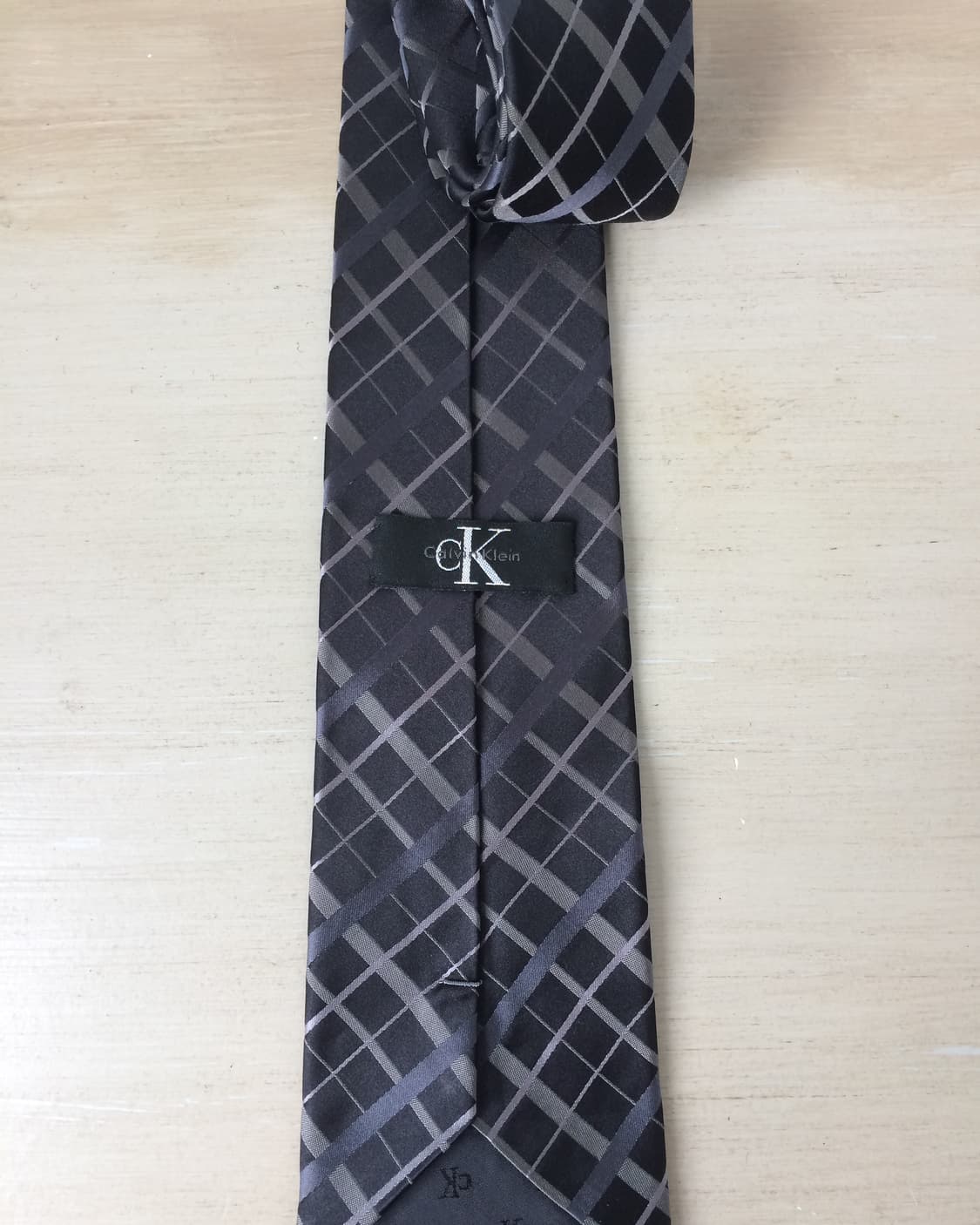 ck check pattern tie 상품이미지3