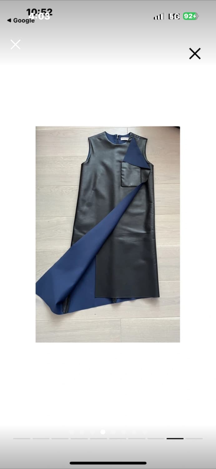 Balenciaga 발렌시아가 런웨이 레더 드레스 (원피스) 상품이미지4