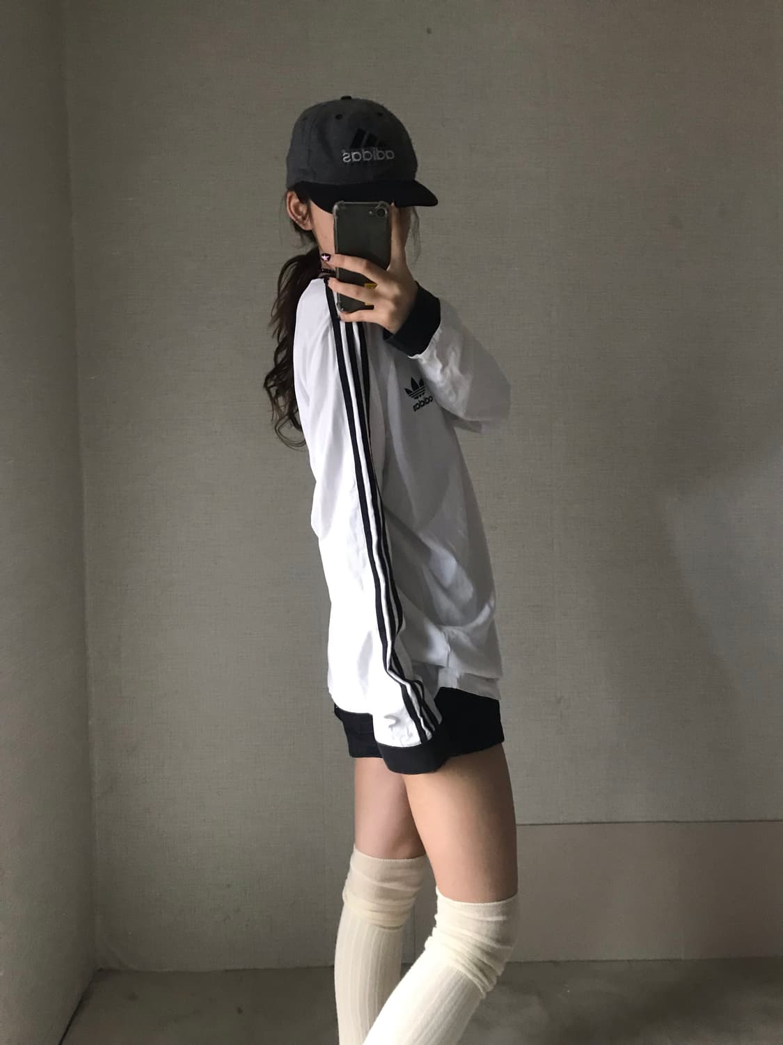 아디다스 흰검 삼선 롱슬리브 상품이미지4