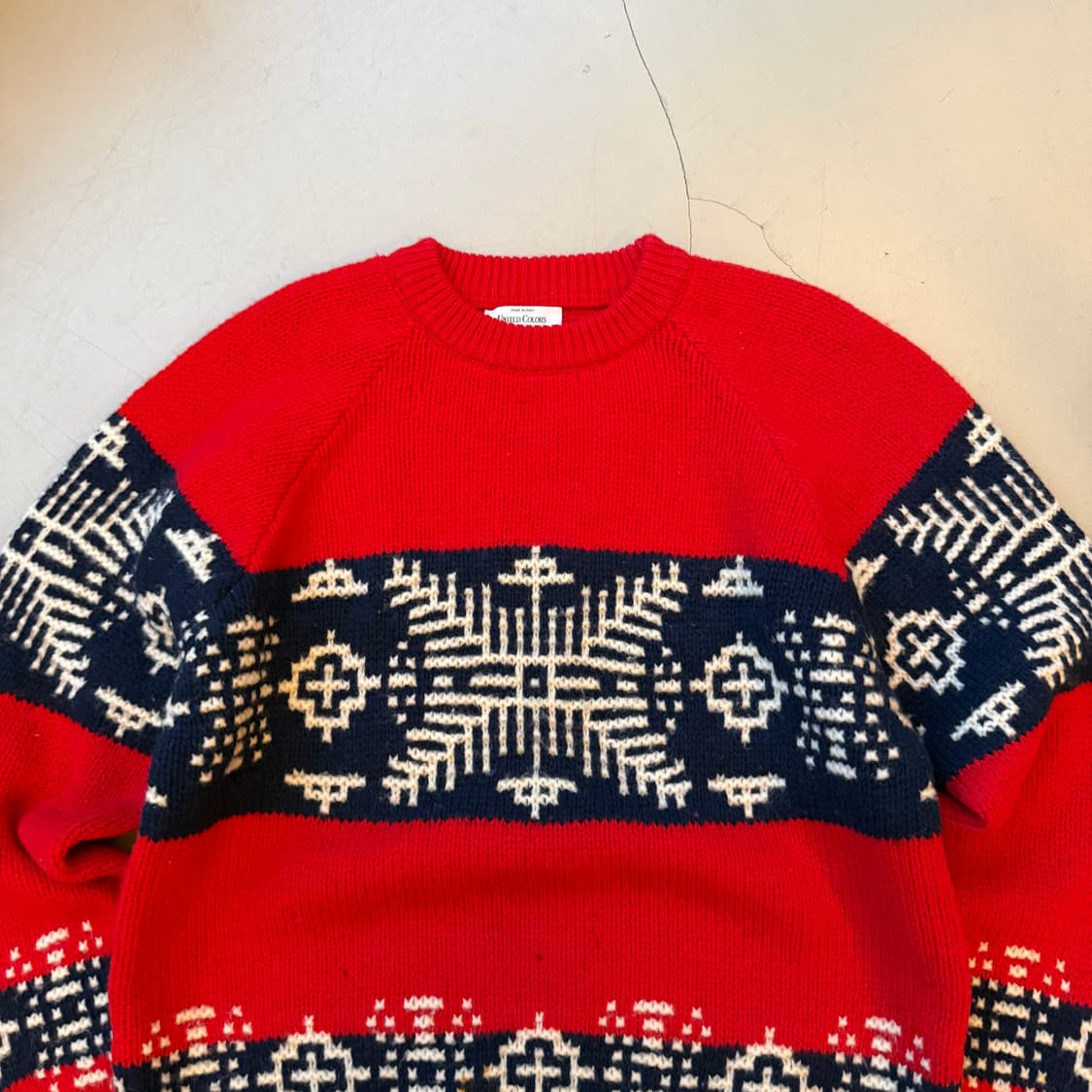 베네통 노르딕 스웨터 니트 상품이미지4