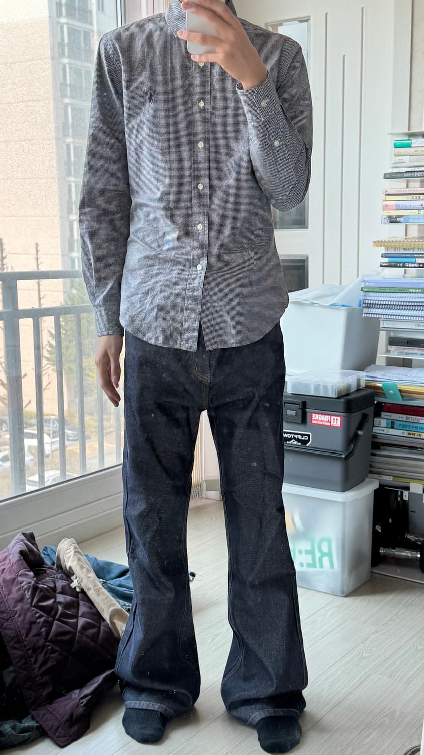 새상품급 DNSR 디엔에스알 플레어 부츠컷 데님팬츠 m 상품이미지2