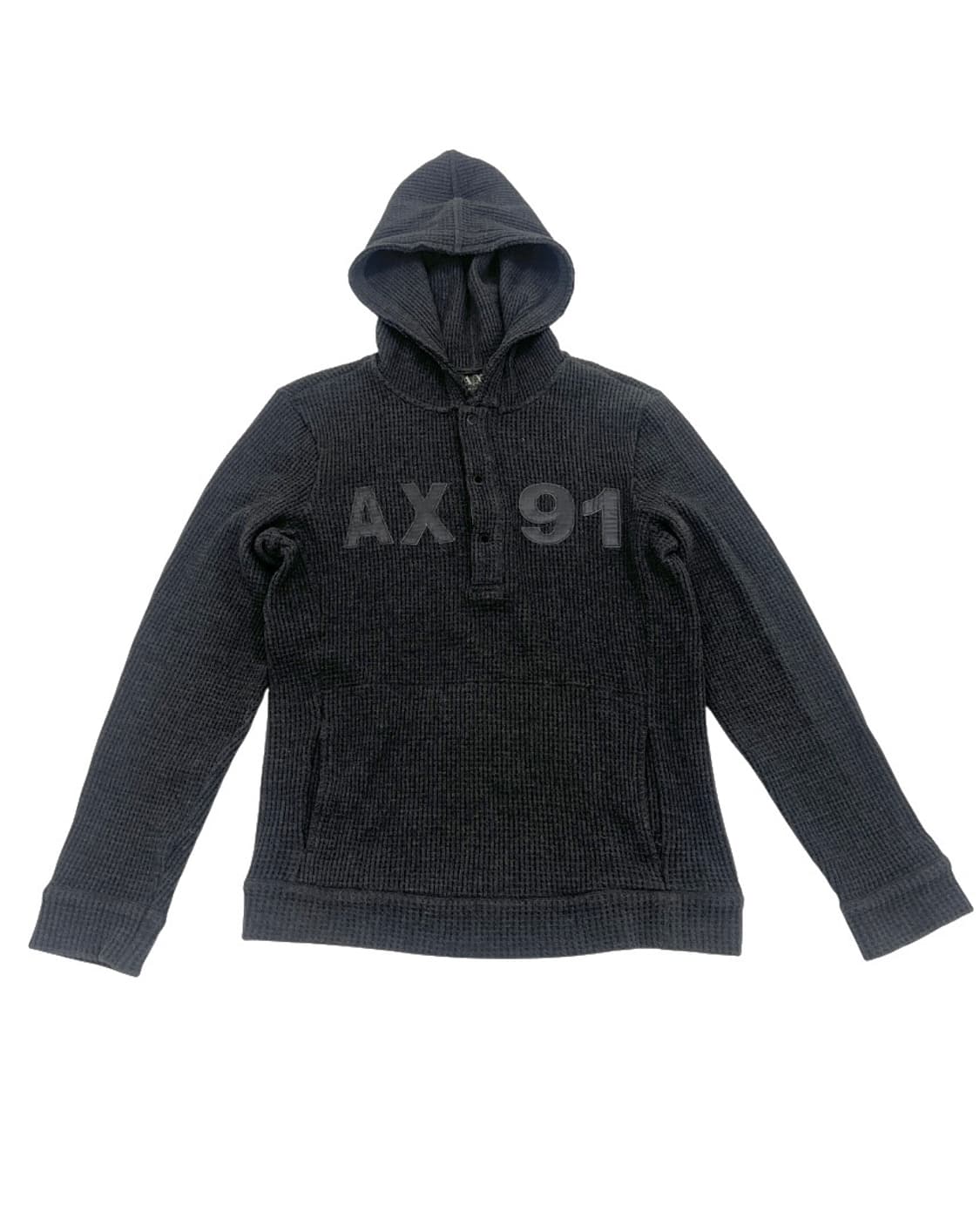 알마니 익스체인지 와플니트 쉽스킨 로고 후디 상품이미지1