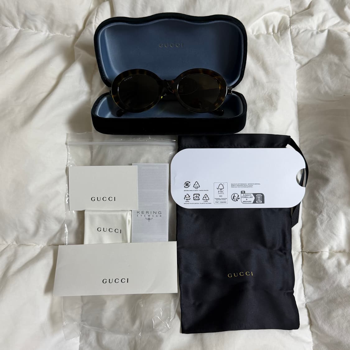 (OS) Gucci 구찌 로고 템플 하바나 선글라스 레오파드 상품이미지8