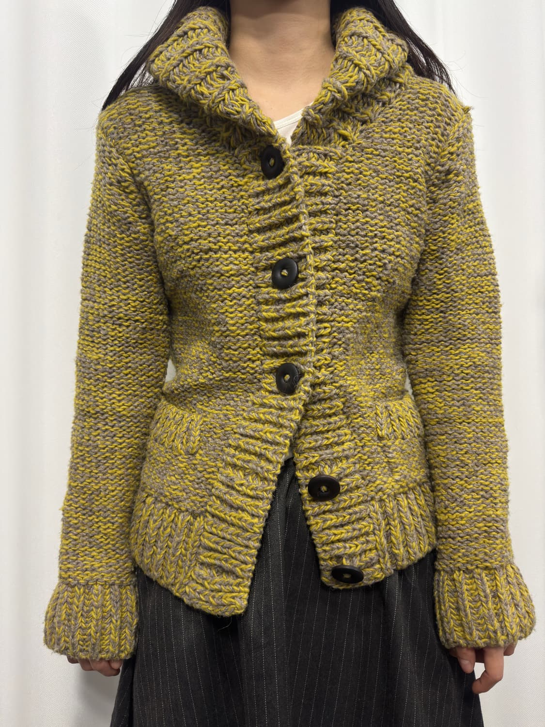 knit button wool cardigan 상품이미지1