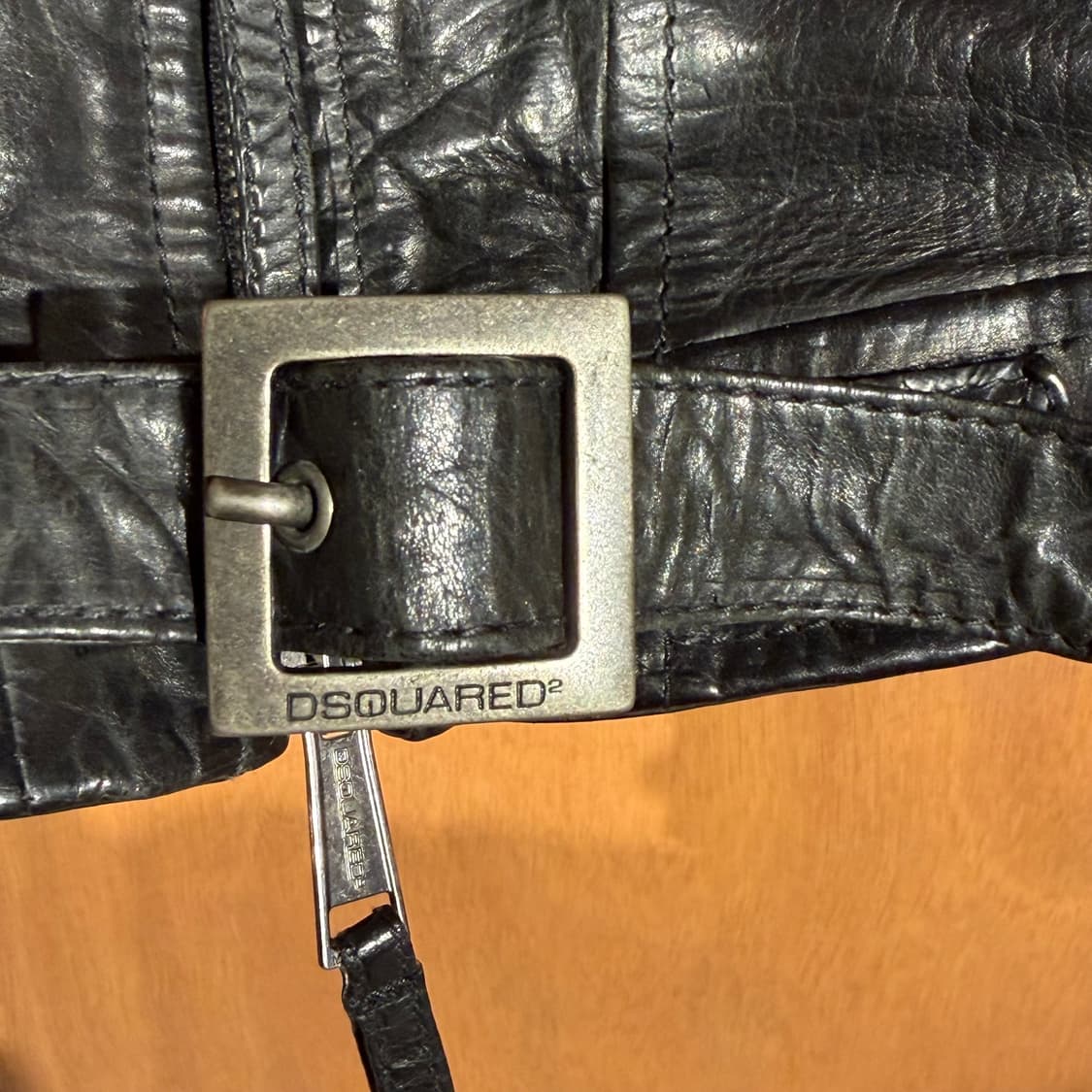 디스퀘어드2 이태리 염소가죽 바이커 자켓 M 상품이미지3