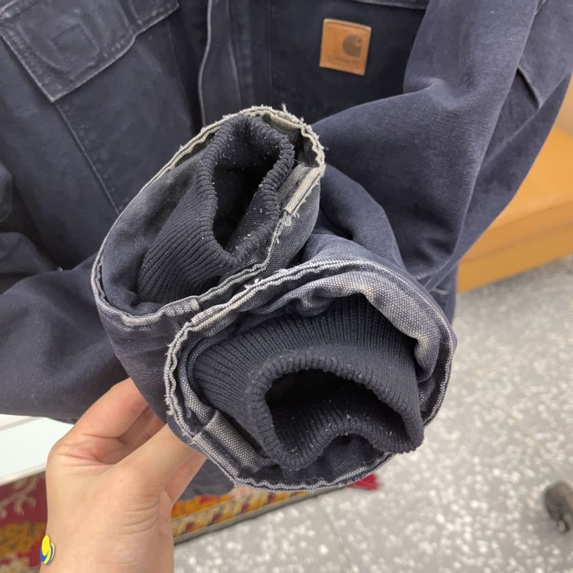 칼하트 C26 샌드스톤 디트로이트 누빔 워크 자켓 105 C06359 상품이미지10