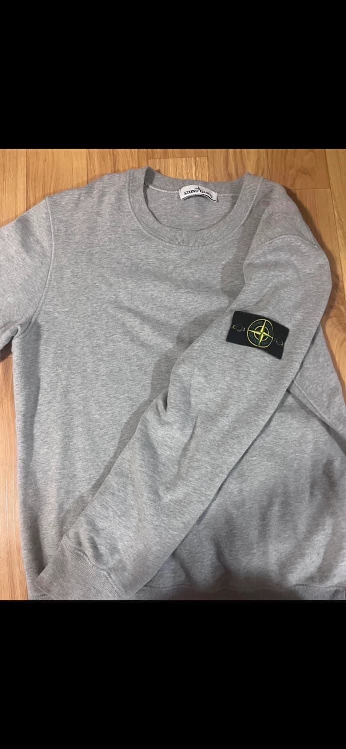 (급처)스톤아일랜드 그레이 맨투맨(백화점 한글택)95~100 상품이미지1