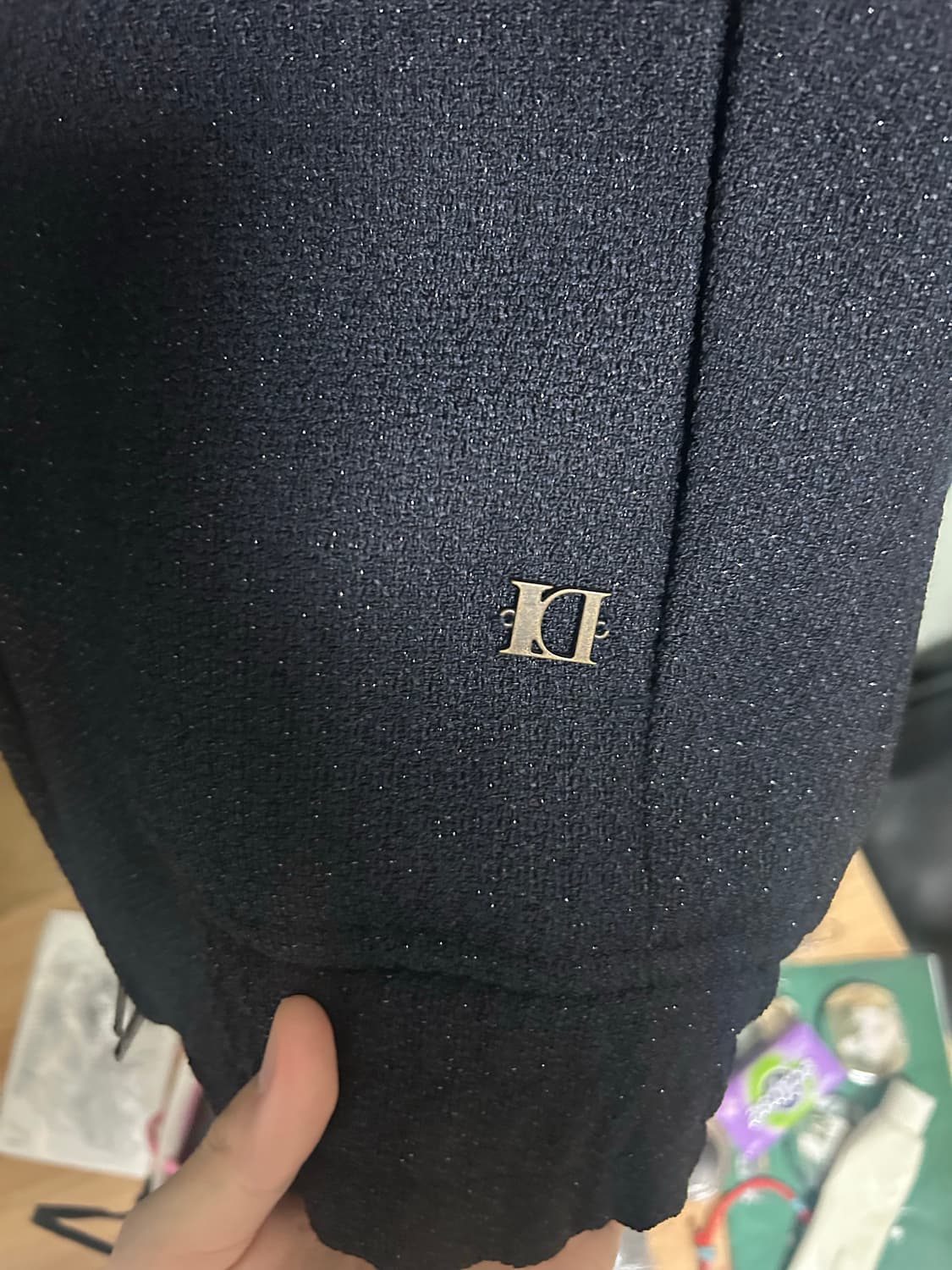 엘무드 트위드 블루종 44 상품이미지2