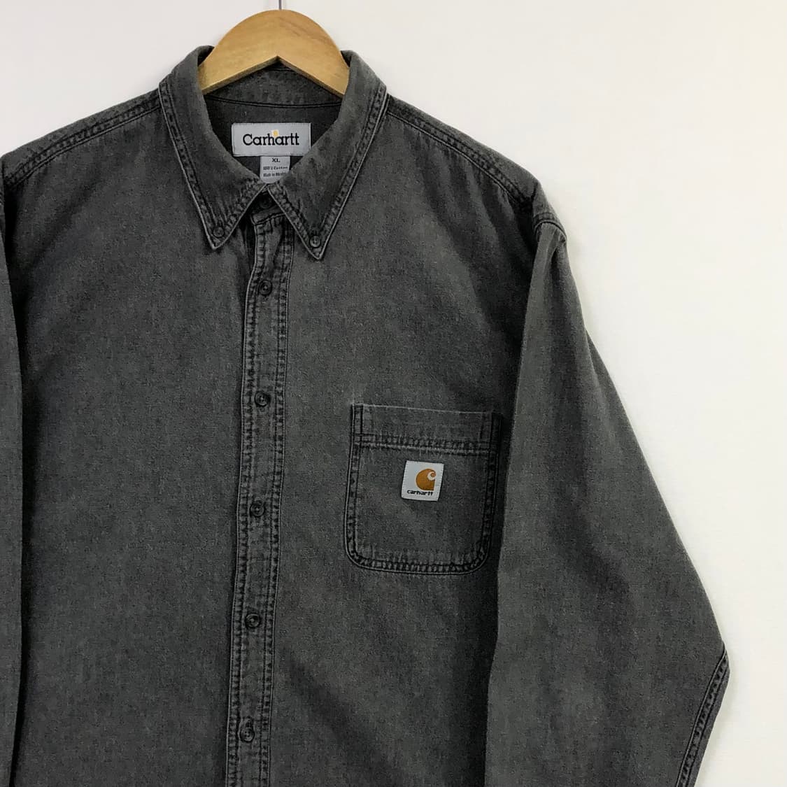 Xxl 칼하트 블랙 데님 셔츠 상품이미지1