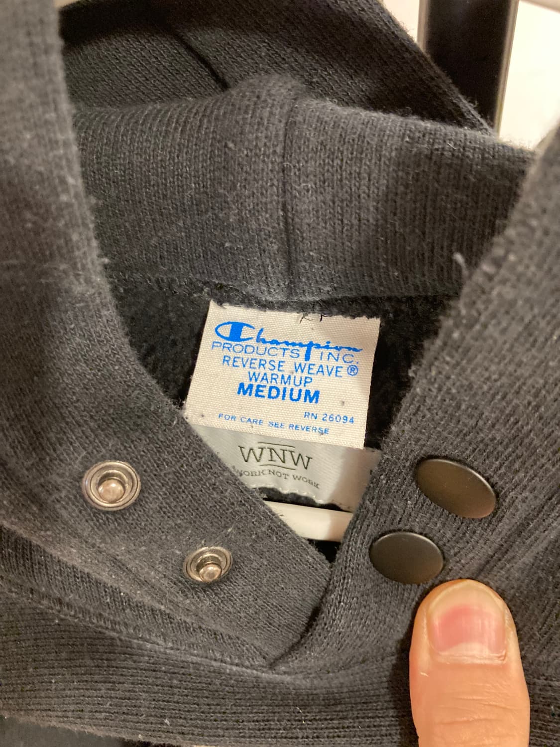 챔피온 리버스위브 블루택 후드 스웨트셔츠 상품이미지9