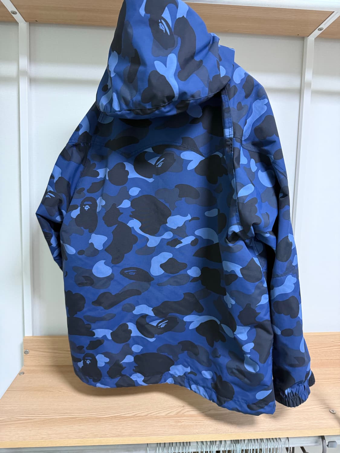 베이프 컬러 카모 스노우보드 자켓 네이비 S 상품이미지2