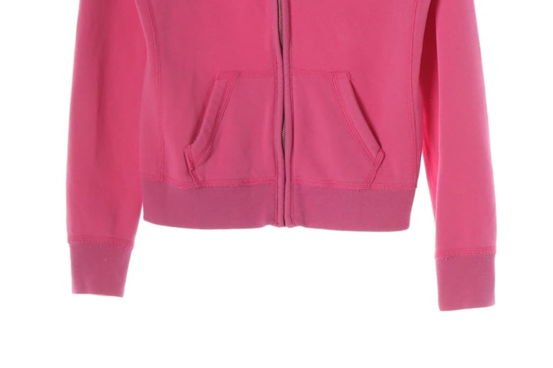 아베크롬비 앤 피치 빅로고 핑크 빈티지 후드 집업 M 상품이미지4