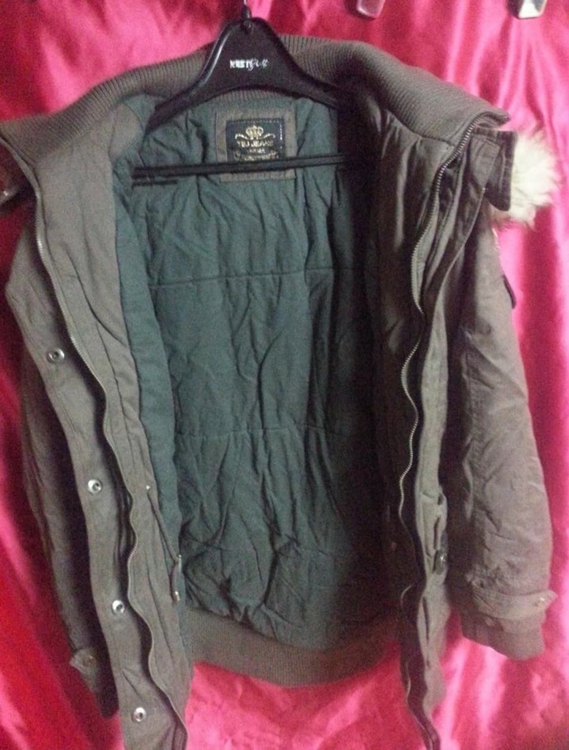 TBJ 여성 빈티지 털후드 야상 점퍼 밝은 밤갈색 90 상품이미지3