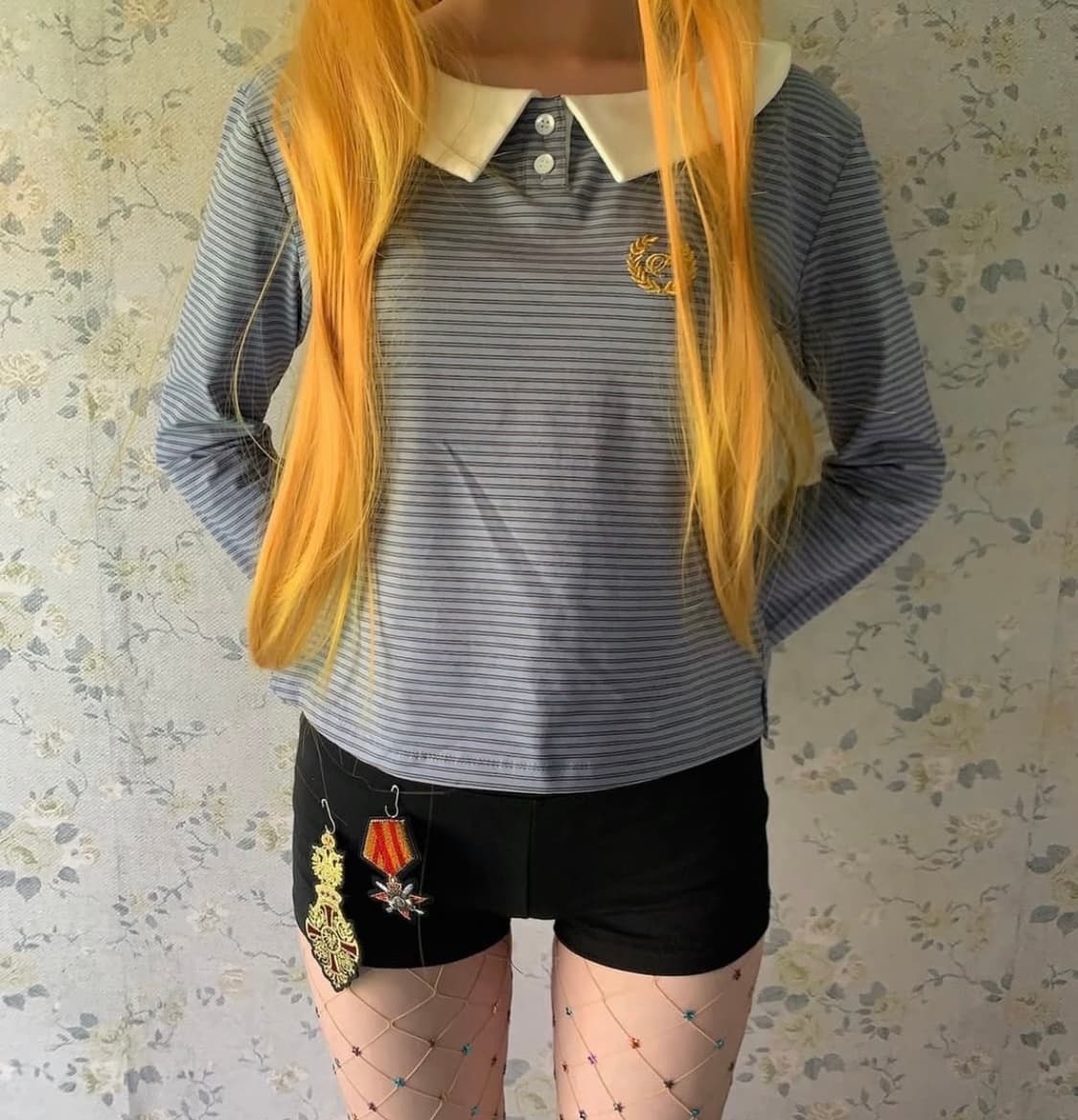 샵페어리 피터팬 칼라 스트라이프 티셔츠 상품이미지1