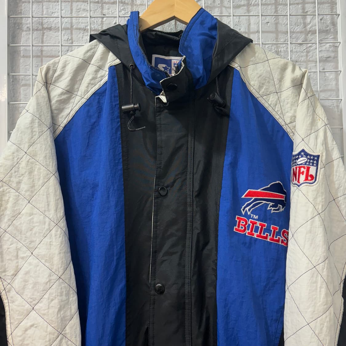스타터 X NFL 90s 올드스쿨 버팔로 빌스 바람막이 L 상품이미지3
