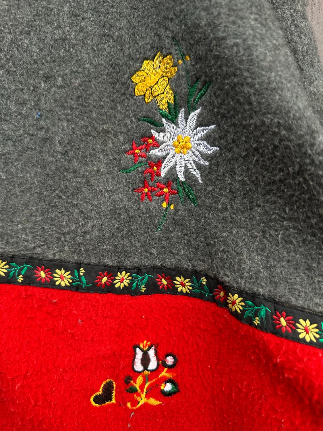 이탈리아산 빈티지 티롤리안 플리스 가디건 상품이미지5