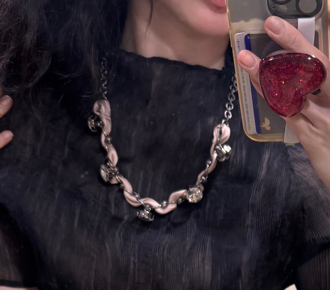 새상품 브랜드 크리스탈 네크리스 목걸이 / 마인 또는 제이크루 jcrew 상품이미지1