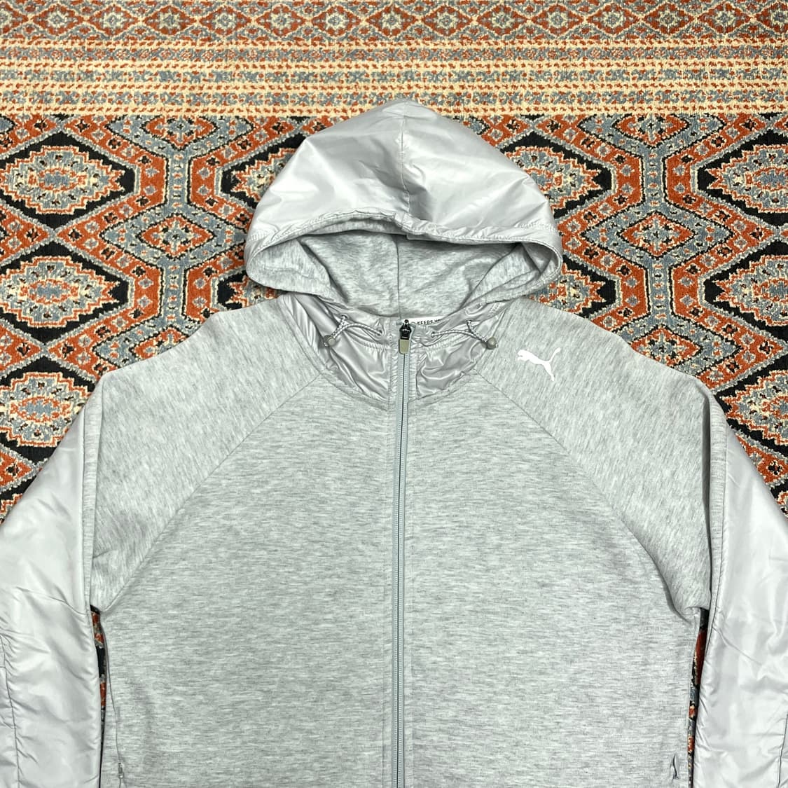 푸마 라이트그레이 테크팩 후드집업 남성M 상품이미지2