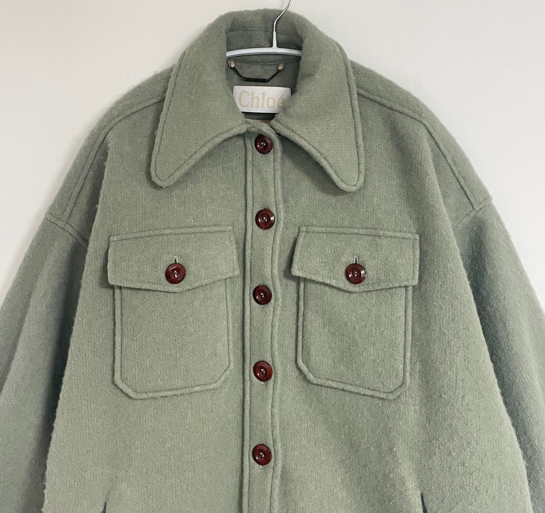 [S] Chloe 끌로에 부클 오버핏 코트 상품이미지3