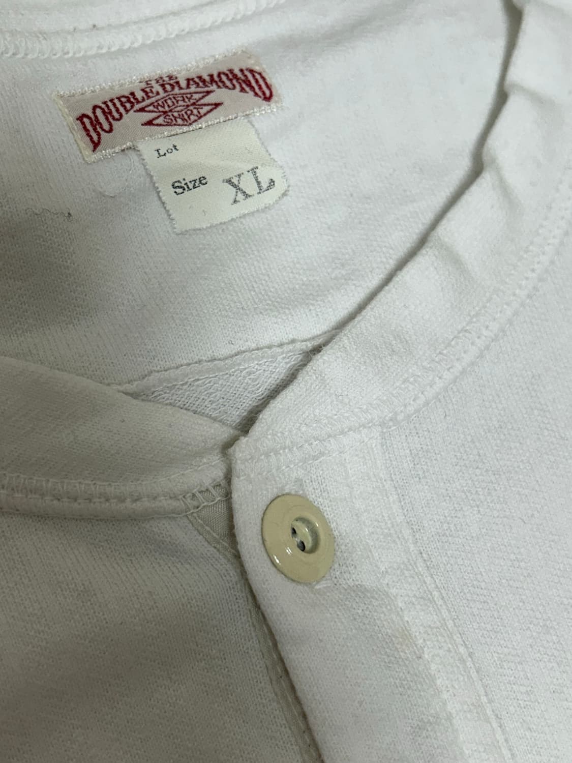 리얼 맥코이 더블 다이아몬드 화이트 헨리넥 상품이미지6