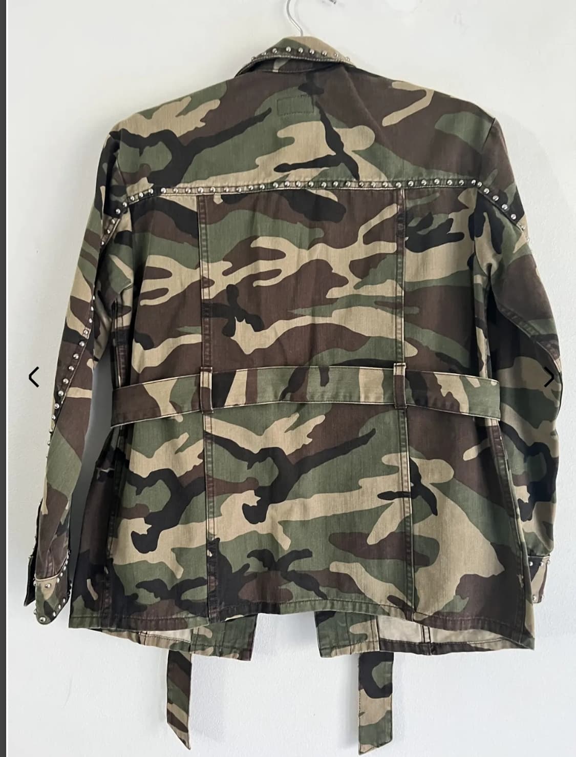 생로랑 15fw 스터드 밀리터리 카모 자켓 상품이미지2