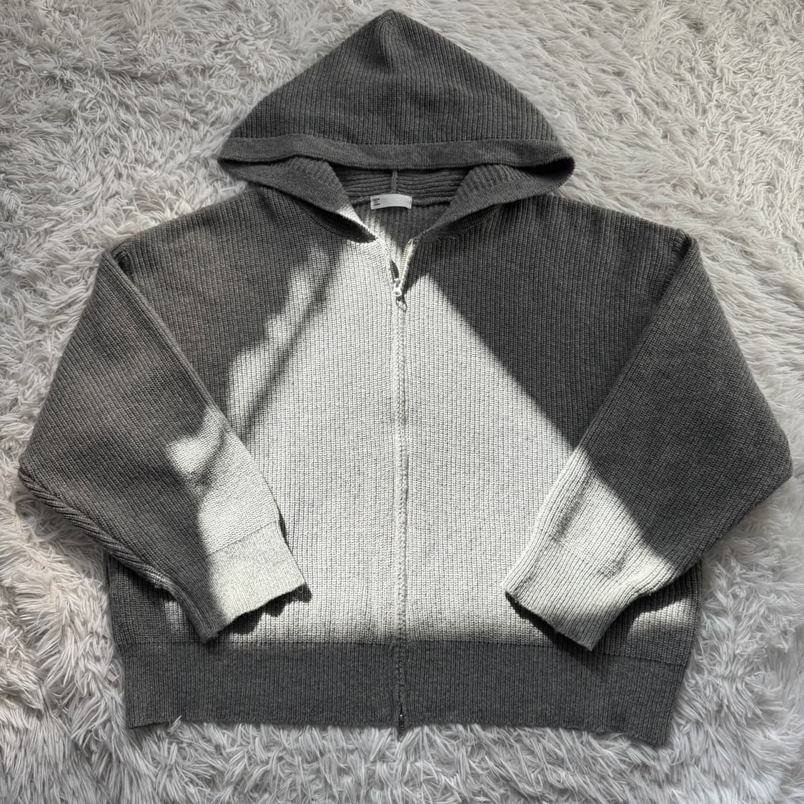 NOONDAWN 일본빈티지 보세 니트 후드집업 xxl 110 보세후드집업 상품이미지2