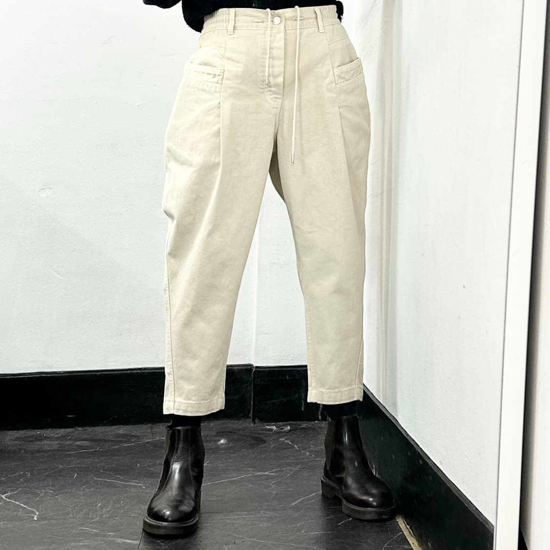 송지오 옴므 코튼 캐롯 팬츠 상품이미지2