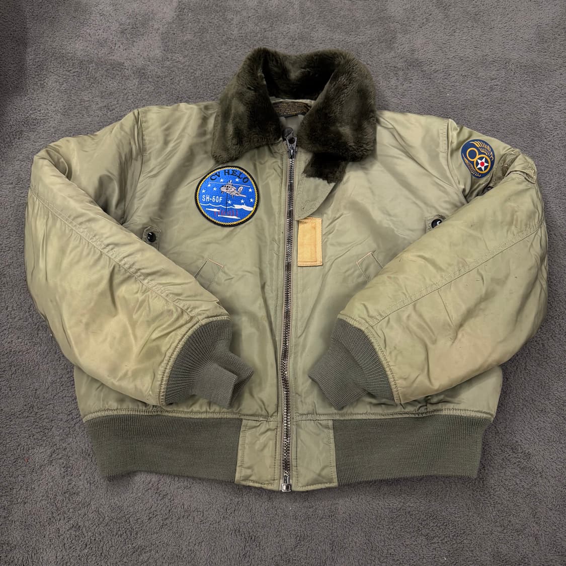 [ L ] 빈티지 U.S B-15 밀리터리 플라이트 항공 점퍼 자켓 상품이미지2