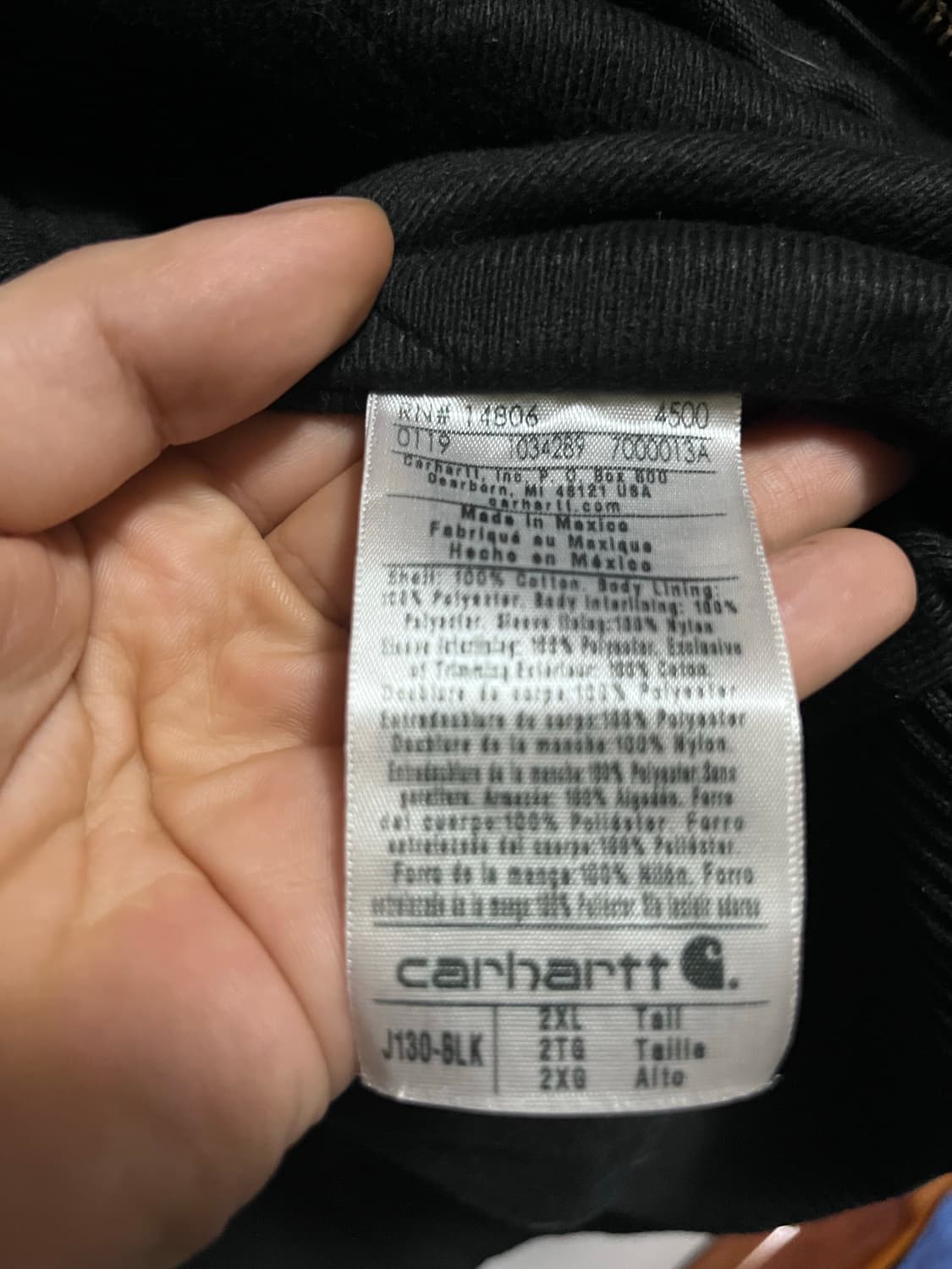 칼하트 j130 blk 상품이미지3