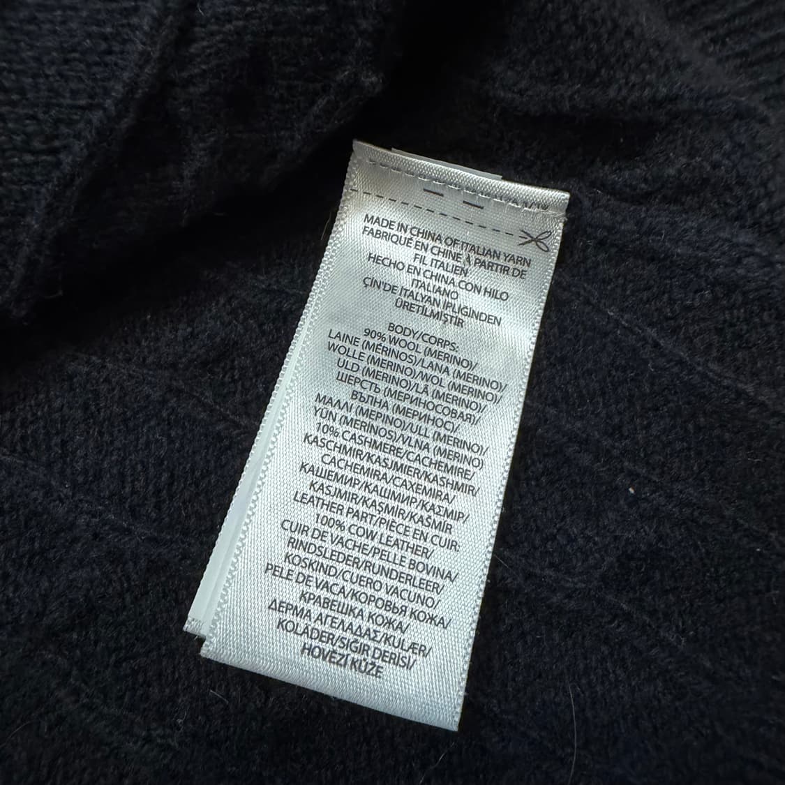 폴로 랄프로렌 울 캐시미어 숄케이프 랩 니트 드레스 상품이미지4