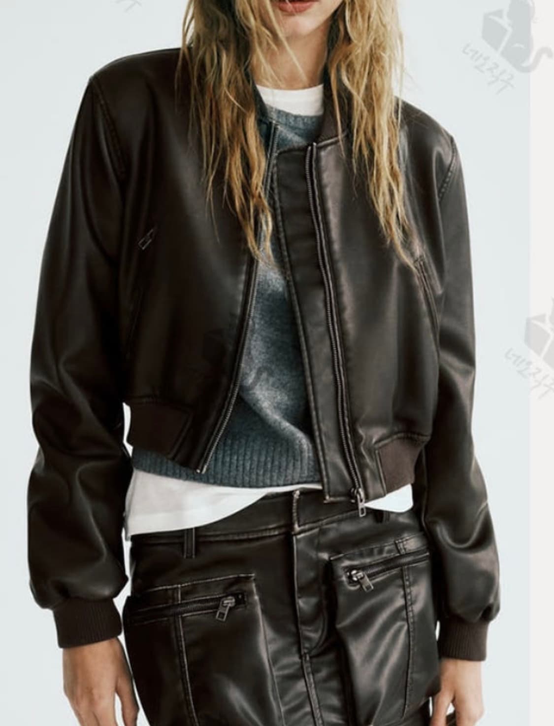 자라 가죽 숏자켓 상품이미지5