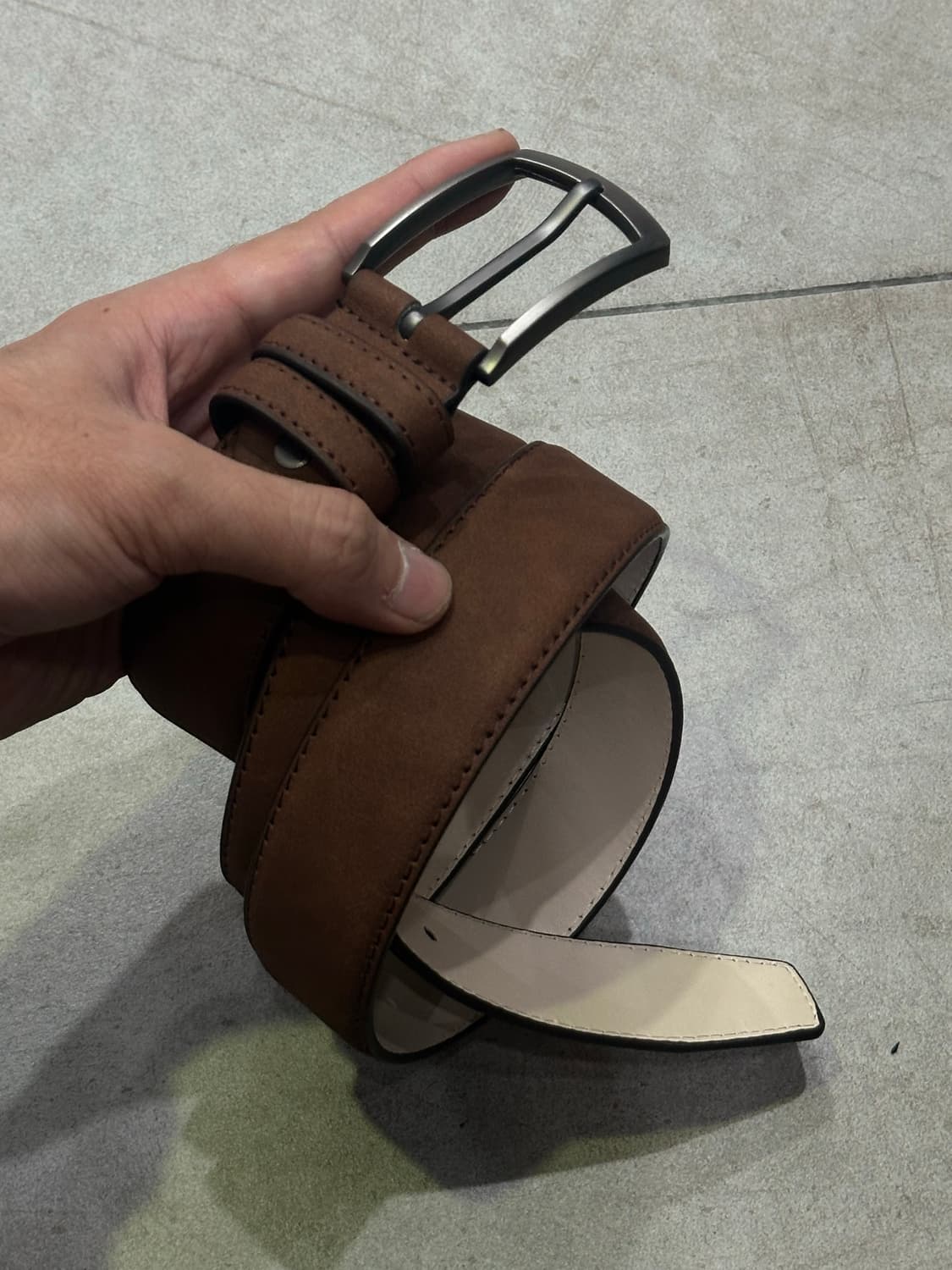 Suede belt - 스웨이드 벨트 BR 상품이미지4
