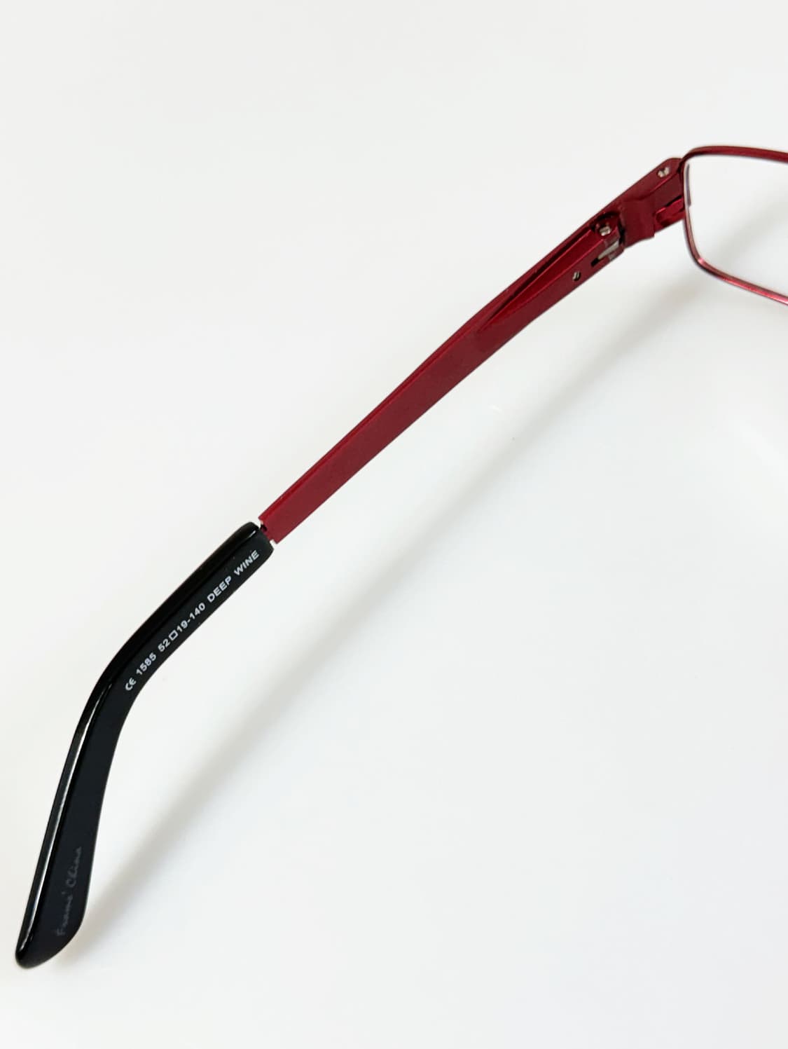 90s TOKIO 딥와인 메탈 슬림 스퀘어 빈티지 안경 상품이미지8