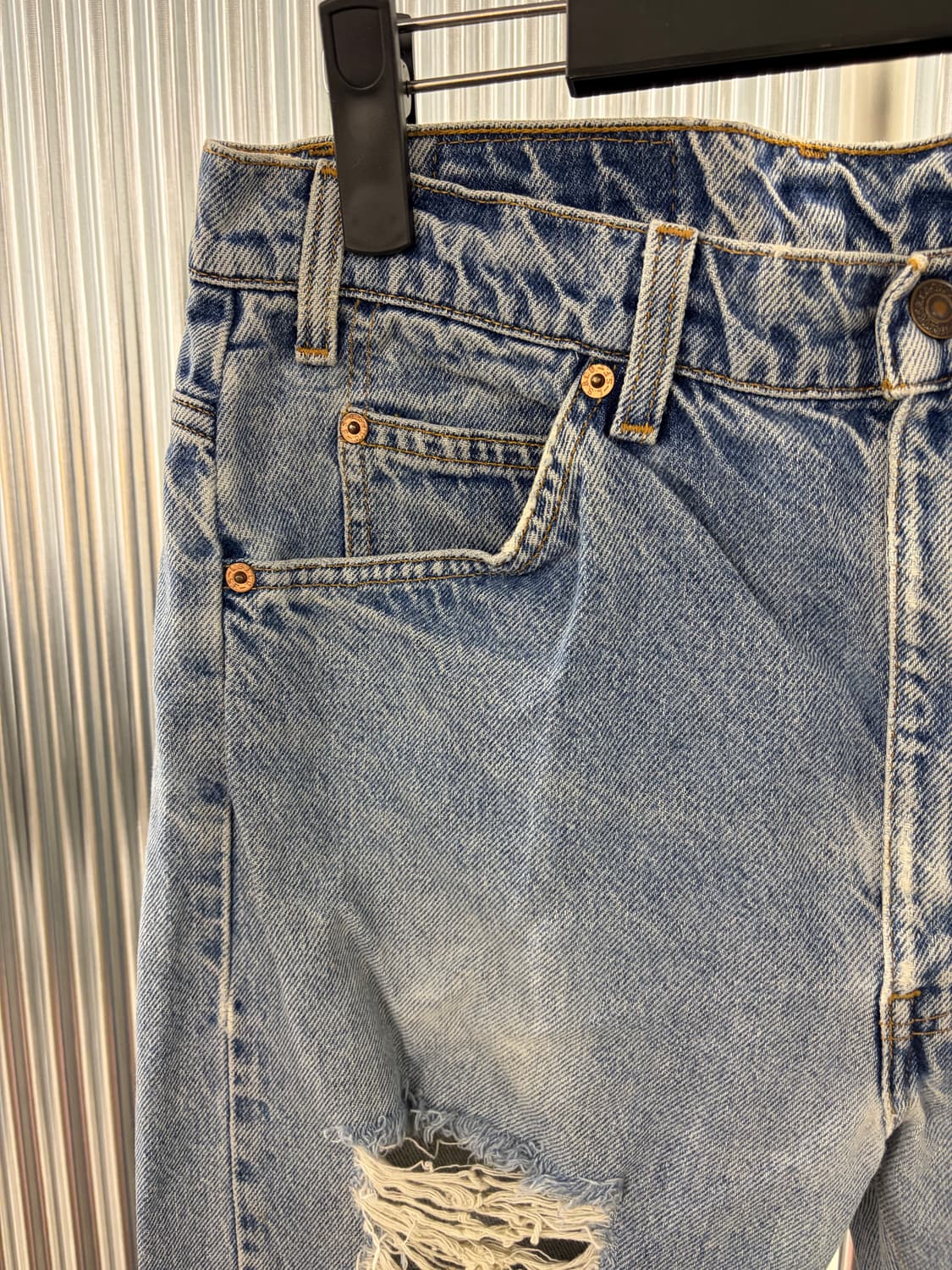 Levi's 505 destroyed denim 34 상품이미지3