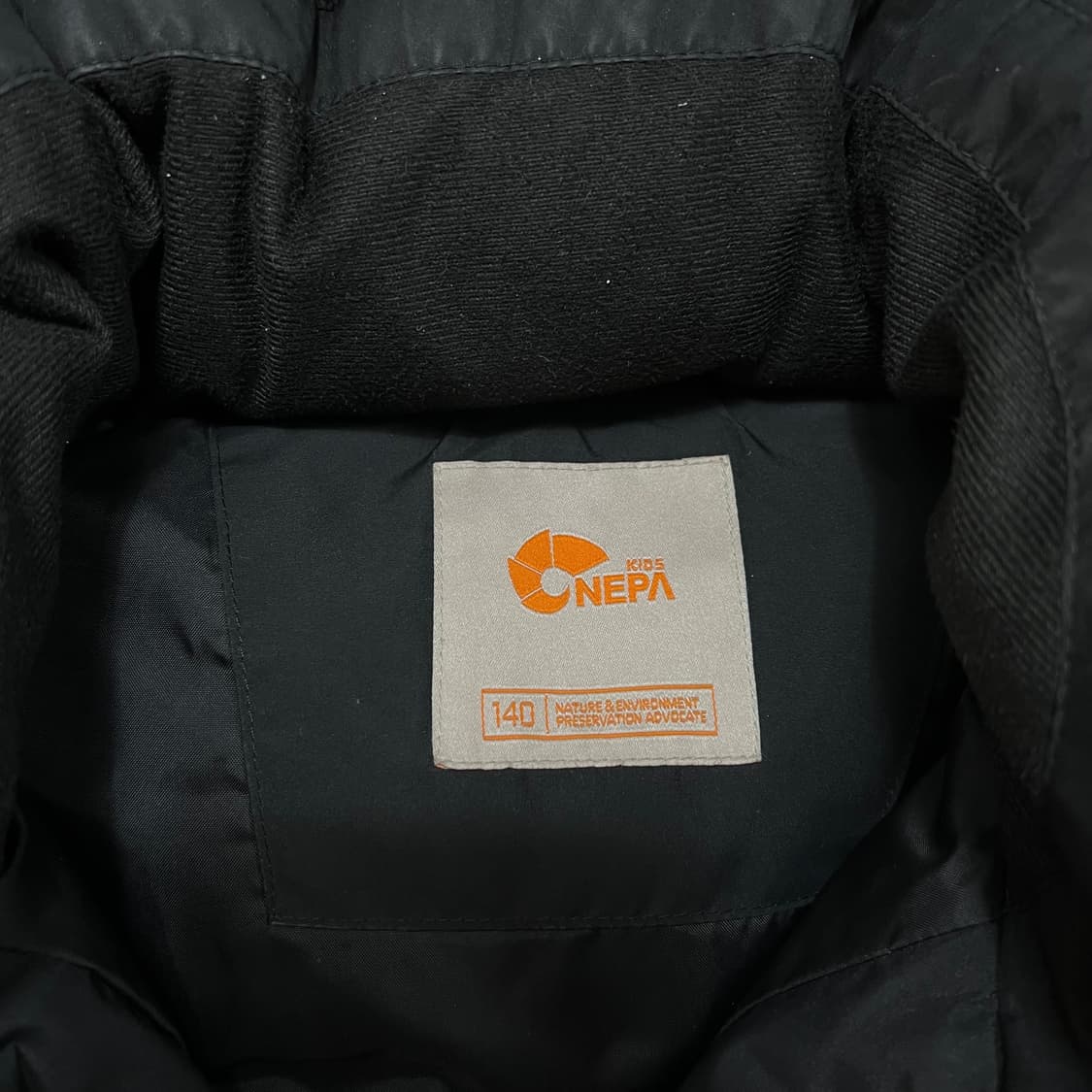 네파 키즈 덕다운 후드 롱 패딩 점퍼 [블랙] S/140 상품이미지5