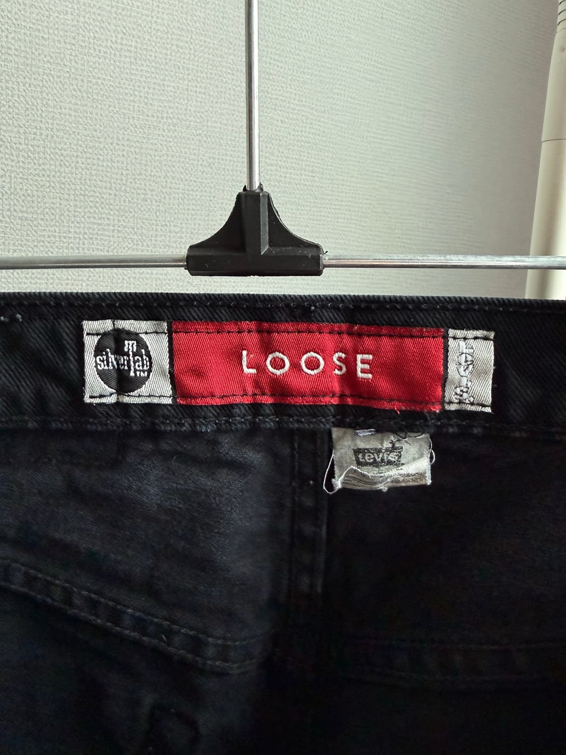 90s 리바이스 실버탭 루즈핏 블랙진 (34x32) 상품이미지2
