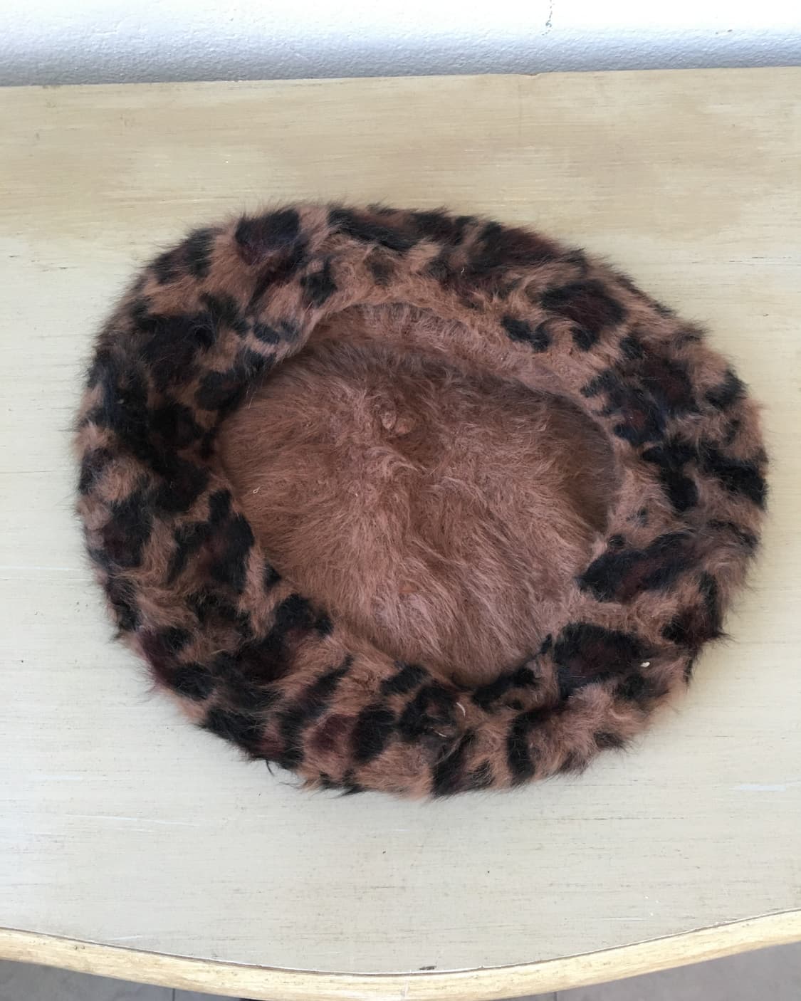  leopard pattern fluffy beret 상품이미지3