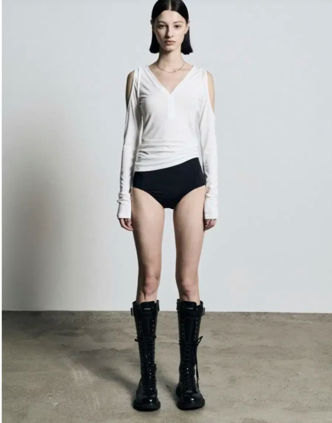 보헤미안 서울 홀버튼 롱슬리브 (화이트) 상품이미지1