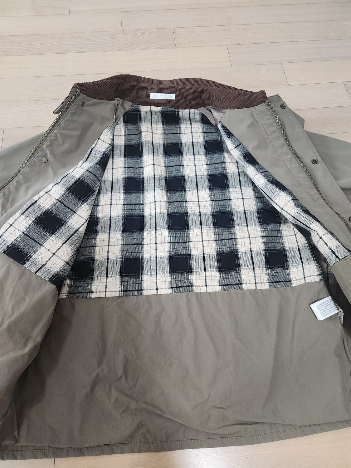 배색 칼라 점퍼 7380/190/708 상품이미지10